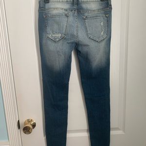 Skinny distressed jeans